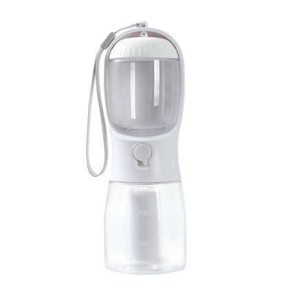 Hlopaw 3-in-1 Dog Water Cup – Portable Pet Bottle with Food Container & Waste Bag Dispenser for Travel
