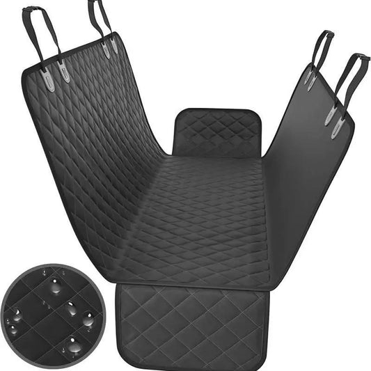 Hlopaw Orange Hard Board Pet Car Seat Mat – Durable Rear Seat Travel Bed & Cushion for Dogs and Cats