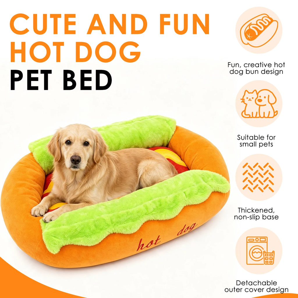 Cute Hot Dog Pet Bed