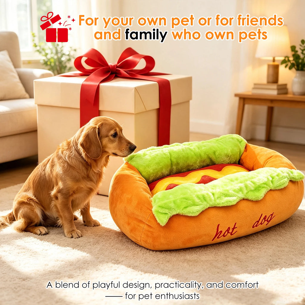 Cute Hot Dog Pet Bed