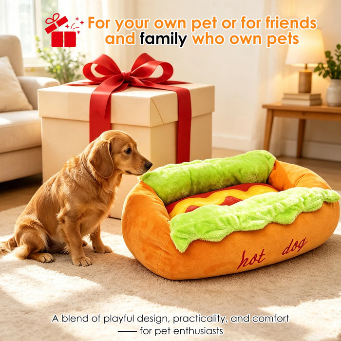 Cute Hot Dog Pet Bed