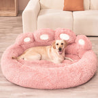 Fluffy Dog Bed Winter Plush Kennel